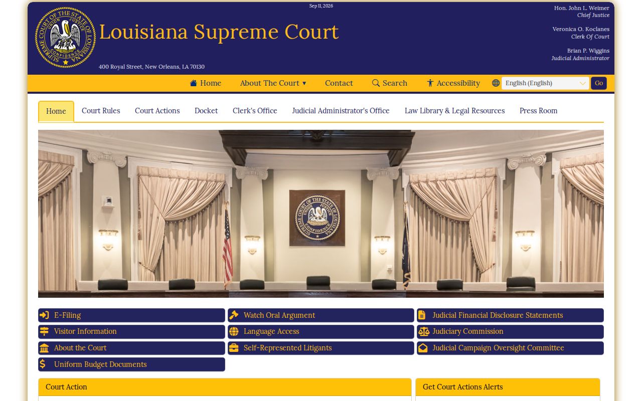 Louisiana Supreme Court scam warning about fake traffic ticket messages related to Richland Parish traffic warrants